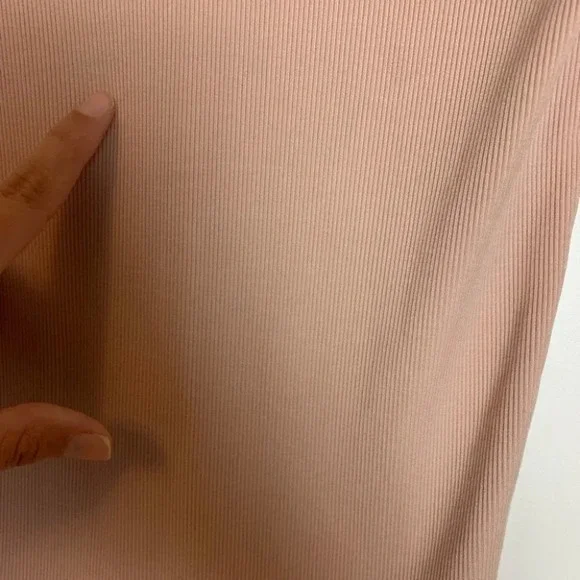 VINCE Ribbed Half-zip Pullover  In Desert Rose Size Small - Picture 13 of 14